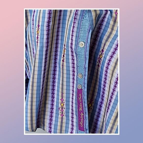 Robert Graham vintage authentic long sleeved Large - Picture 6 of 11